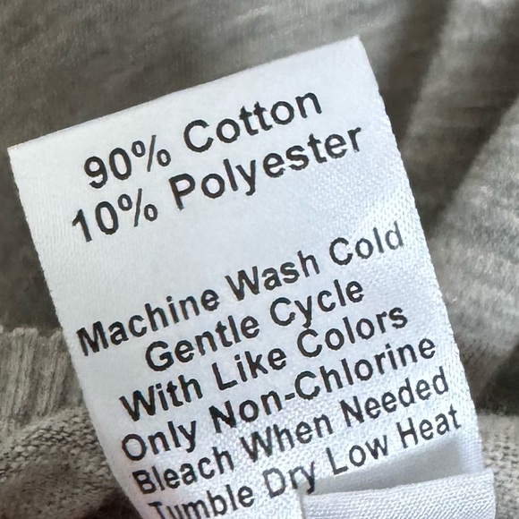 WILT Short Sleeve Slub Jersey Crewneck Tee Asymmetrical Hem‎ Heather Grey Top XS - Picture 4 of 5